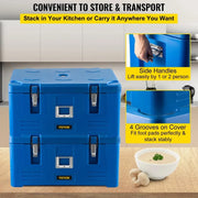 Bild in Galerie-Viewer laden, Amocart 30L Insulated Cabinet 3 Pans Food Carrier Food Delivery Container Box Top Loader Outdoor Refrigerating Cabin
