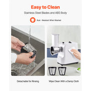 Charger l'image dans la visionneuse de galerie, Amocart Electric Cheese Grater Salad Maker 200W Salad Shooter Electric Vegetable Slicer Shredder Chopper for Fruits with 5 Att