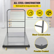 Bild in Galerie-Viewer laden, Amocart Platform Truck 2000lbs Capacity Steel flatbed Tool Cart 47" x 24" x 32" Flat Dolly Hand Trucks with 5" Nylon Casters