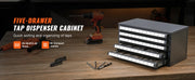 Bild in Galerie-Viewer laden, Amocart Steel Drill Dispenser Organizer Cabinet Storage Drill Bit Dispenser Cabinet Three-Drawer Drill Bit Organizer Cabinet