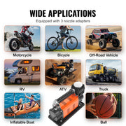 Charger l'image dans la visionneuse de galerie, Amocart 12V Portable Tire Inflator 7.06CFM Heavy Duty Air Compressor 150PSI Offroad Air Pump with Adapters for Car SUV RV Truck