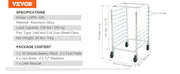 Charger l'image dans la visionneuse de galerie, Amocart 10/20 Sheet Bun Pan Rack Commercial Bakery Racks with Brake Wheels Aluminum Racking Trolley Storage for Bread Baking