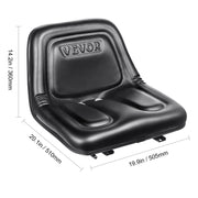 Charger l'image dans la visionneuse de galerie, Amocart Universal Forklift Seat Fold Down Tractor Seat with Adjustable Angle Back and Micro Switch Comfortable Forklift Seat