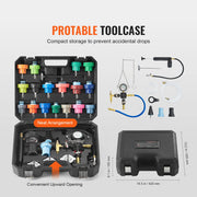Charger l'image dans la visionneuse de galerie, Amocart 28 Pcs Universal Radiator Pressure Tester Kit Manual Pump Color-coded Steel Test Cap Adapter Toolbox For Car Motorcycle