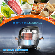 Charger l'image dans la visionneuse de galerie, Amocart 72" Commercial Refrigerator Sandwich & Salad Prep Table 20Cu.Ft Food Prep Frost Free Refrigerator for Restaurant Bar