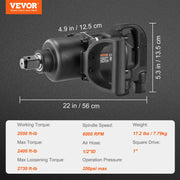 Load image into Gallery viewer, for Heavy Duty Repairs and Maintenance Amocart Air Impact Wrench Up to 2730ft-lbs Reverse Torque Output 1"Pneumatic Impact Gun