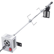 Charger l'image dans la visionneuse de galerie, Amocart 39-56inch Universal Grill Rotisserie Kit for Grills Electric BBQ Grill w/Motor Stainless Steel Automatic Grilling Kit