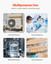 Charger l'image dans la visionneuse de galerie, Amocart Vacuum Pump & Oil Bottle 3.5CFM/4CFM/5CFM 1-Stage or 6CFM 9CFM 2-Stage, R134a R22 R410a Systems Conditioner Maintenance
