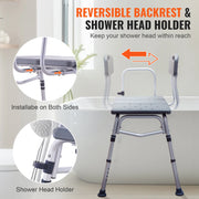 Bild in Galerie-Viewer laden, Amocart Tub Transfer Bench for Bathtub Shower Seats Lightweight Shower Bench with Non-Slip Bath Seats with Armrest and Backrest