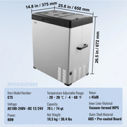 Load image into Gallery viewer, Amocart 8L to 75L Car Refrigerator Fridge Portable Icebox Single&Dual Zone w/Blue Tooth Temp Adjustable for Outdoor Camping RV