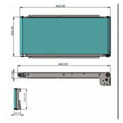 Load image into Gallery viewer, 460x200MM Stainless Steel Vending Machine Track Cargo Channel Automatic Conveyor Belt DC24V Load 3.5-5KG 35RPM Adjustable Speed
