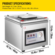 Charger l'image dans la visionneuse de galerie, Amocart DZ-260C Chamber Vacuum Sealer Kitchen Food Packing Sealing Machine 110V Packaging for Food Saver Home Commercial Using