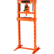 Charger l'image dans la visionneuse de galerie, Amocart 6/12T Hydraulic H-Frame Garage Floor Adjustable Shop Press with Plates 6T/12T Orange for Garages or Professional Shop