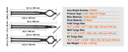 Bild in Galerie-Viewer laden, Amocart Blacksmith Tongs 18” V-Bit Bolt Tongs Wolf Jaw Tongs Z V-Bit Tongs and Gripping Tongs Carbon Steel Forge Tongs