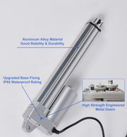 Load image into Gallery viewer, HAKIWO 24V IP65 Waterproof 3000N Linear Actuator 50mm 150mm 500mm 800mm 1000mm Stroke Solar Tracker Motorisation of Door 150mm/s