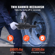 Bild in Galerie-Viewer laden, Amocart Air Impact Wrench Up to 2730 ft-lbs Reverse Torque Output 1inch Pneumatic Impact Gun for Repairs and Maintenance