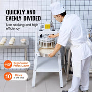 Charger l'image dans la visionneuse de galerie, SucceBuy Dough Divider Rounder 10PCS Manual Dough Equal Divider Machine Hand Press Dough Cutter with Steel Tray and Blade