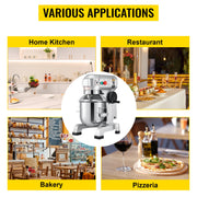 Charger l'image dans la visionneuse de galerie, Amocart 10-30L Electric Dough Machine Stainless Steel Commercial Cream Egg Whisk Mixer Processor Kitchen Food Stand Blender