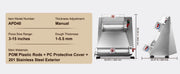 Load image into Gallery viewer, Amocart Pizza Dough Roller Sheeter Stainless Steel Adjustable Thickness Dough Machine for Pasta Maker Equipment