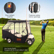 Charger l'image dans la visionneuse de galerie, Amocart Golf Cart Enclosure 420D Polyester Driving Enclosure with 4-Sided Transparent Windows 4 Passenger Club Car Cover