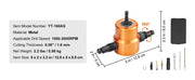 Load image into Gallery viewer, SucceBuy Double Head Sheet Metal Nibbler Cutter 360 Degree Metal Nibbler Drill Attachment with Extra Punch and Die Cutting Hole