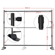 Load image into Gallery viewer, Double-Crossbar Backdrop Background Stand Frame Support System For Photography Photo Studio Video Muslin Green Screen