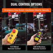 Bild in Galerie-Viewer laden, Amocart 440lbs Wireless Electric Lifting Hoist with 40ft Single/20ft Double Slings Lifting Height Lift Hoist for Garage