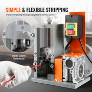 Bild in Galerie-Viewer laden, Amocart Electric Wire Stripping Machine 1.5-25mm Cable Stripper 180W 60ft/min 3 Feeding Holes Wire Peeler Scrap Copper Recycle
