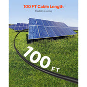 Charger l'image dans la visionneuse de galerie, Amocart 100FT Solar Panel Extension Cable 10AWG 6mm² IP67 Waterproof Solar Extension Cable for Home Ship and RV Solar Panels