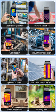 Load image into Gallery viewer, P1 thermal camera 320*240 X³IR Resolution for ios and Android Phone 600℃ High Temp Measurement Range 25Hz for Hvac Inspect