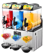 Charger l'image dans la visionneuse de galerie, 【Premium】Amocart 15L Commercial Frozen Drink Maker Triple Tank Slushy hine Slushie Maker hine for Home Party Restaurants Cafe