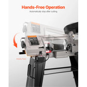 Charger l'image dans la visionneuse de galerie, Amocart 4 in x 6 in Metal Horizontal Band Saw Rectangular Cutting Capacity with 550W Motor, Variable Speed, for Metal Wood Work