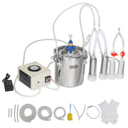 Load image into Gallery viewer, Amocart Goat Milking Machine Stainless Steel Bucket Electric Automatic Pulsation Cup Tubes Adjustable Suction for Cow and Sheep