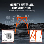 Load image into Gallery viewer, Amocart Pipe Stand with Roller Head Heavy Duty 2500LBS Load Capacity Suitable for 2-36 inches Pipe 45# Steel Roller for Welding