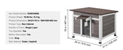 Bild in Galerie-Viewer laden, Amocart Outdoor Cat House Weatherproof, Feral Cat Shelter for Cat Outdoor Wooden Cat Rabbit House with All-Round Foam Insulated