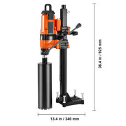 Load image into Gallery viewer, SucceBuy 3000W/3200W Core Drill Machine Drilling Diameter Diamond Stand Core Drill Rig Rugged Concrete Core Drill Wet Dry Use