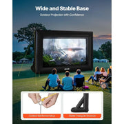 Charger l'image dans la visionneuse de galerie, 【Upgraded】Amocart 14/15/16/18/20 FT Inflatable Projector Screen with 120W Air Blower Projector Screen for Outdoor Theater Theme