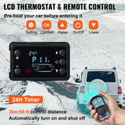Charger l'image dans la visionneuse de galerie, Amocart 8KW Diesel Air Heater Muffler Diesel Heater 12V Remote Control Diesel Parking Heater with LCD Switch for Car Truck Boat