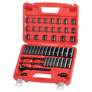 Load image into Gallery viewer, Amocart in Drive Impact Socket Set Impact Sockets Different SAE and Various Sizes with Extension Bars Cr-V Steel Carrying Case