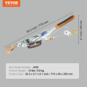 Bild in Galerie-Viewer laden, Amocart Come Along Winch 2/4/5 Ton Pulling Capacity Heavy Duty Ratchet Automotive Hoist Power Cable Puller for Vehicle Rescue
