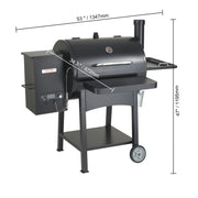 Charger l'image dans la visionneuse de galerie, Amocart Portable Charcoal Grill Propane Gas Grills with Cover and Cart Heavy Duty Iron BBQ Grill for Outdoor Cooking Barbecue