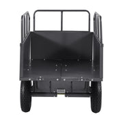 Charger l'image dans la visionneuse de galerie, Amocart Garden Utility Trailer 17Cu.Ft&600lbs Capacity ATV UTV Trailer Tow Behind Steel Dump Cart with 16" Tires for Lawn Mower