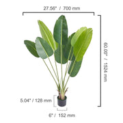 Bild in Galerie-Viewer laden, Amocart Artificial Palm Tree 4/5/6 FT Faux Plant Secure PE Material & Anti-Tip Tilt Protection Low-Maintenance Plant for Home