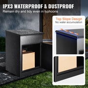 Charger l'image dans la visionneuse de galerie, Amocart Package Delivery Boxes Galvanized Steel Wall Mount Waterproof Mailbox with Coded Lock Anti Theft Baffle for Curbside
