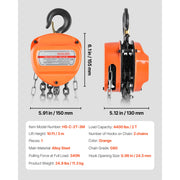 Charger l'image dans la visionneuse de galerie, Amocart Hand Chain Hoist Manual Chain Block with Upgrade G80 Galvanized Chain 10 ft/20ft Lifting Height Pulley Hoist for Garage