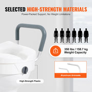 Charger l'image dans la visionneuse de galerie, Amocart Raised Toilet Seat 5" Height Raised 350 lbs Weight Capacity for Round &Elongated Toilet Twist Lock Installation Elderly