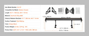 Charger l'image dans la visionneuse de galerie, Amocart GT Wing Car Spoiler 53.1 inch Universal Spoiler with Double Deck Car Rear Spoiler Wing, Racing Spoiler BGW/JDM Drift