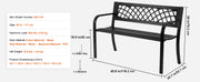 Bild in Galerie-Viewer laden, Amocart Outdoor Bench Wooden Metal Garden Bench for Outdoors 480 lbs Load Capacity Bench Outdoor Garden Park Bench