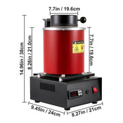 Bild in Galerie-Viewer laden, SucceBuy Electric Melting Furnace Electric Metal Smelter Foundry Metal Smelting Machine Ceramic Crucible Gold Smelting Kit