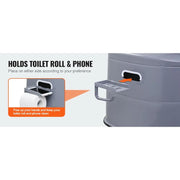 Load image into Gallery viewer, Amocart Portable Toilet for Camping Porta Potty with 1.3G Detachable Inner Bucket Travel Toilet for Outdoor Camping Travel